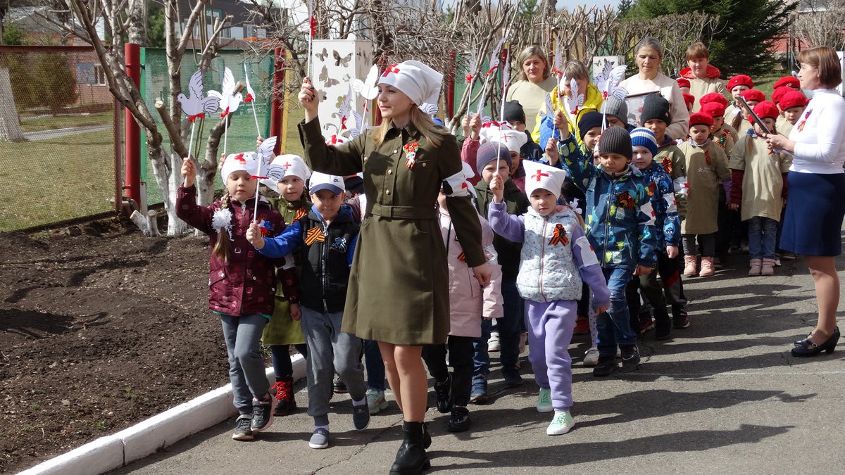 Парад Победы в детском саду «Улыбка»